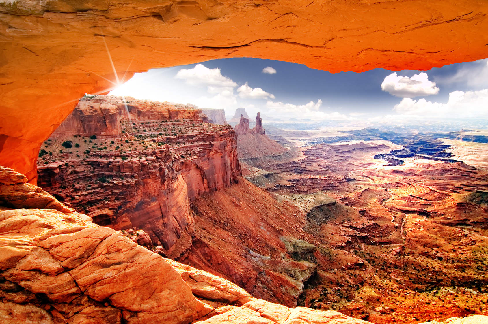 Blick auf einen Canyon in Arizona